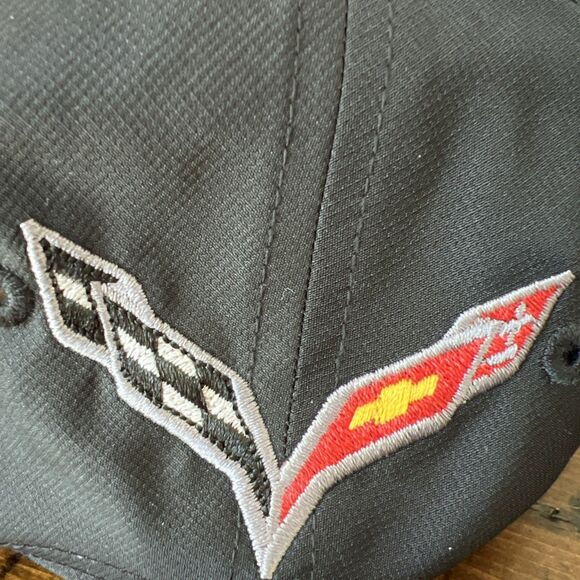 New! Corvette Grand Sport Black Hat Promo GM Sport Hat Cap Official Richardson - Picture 6 of 6